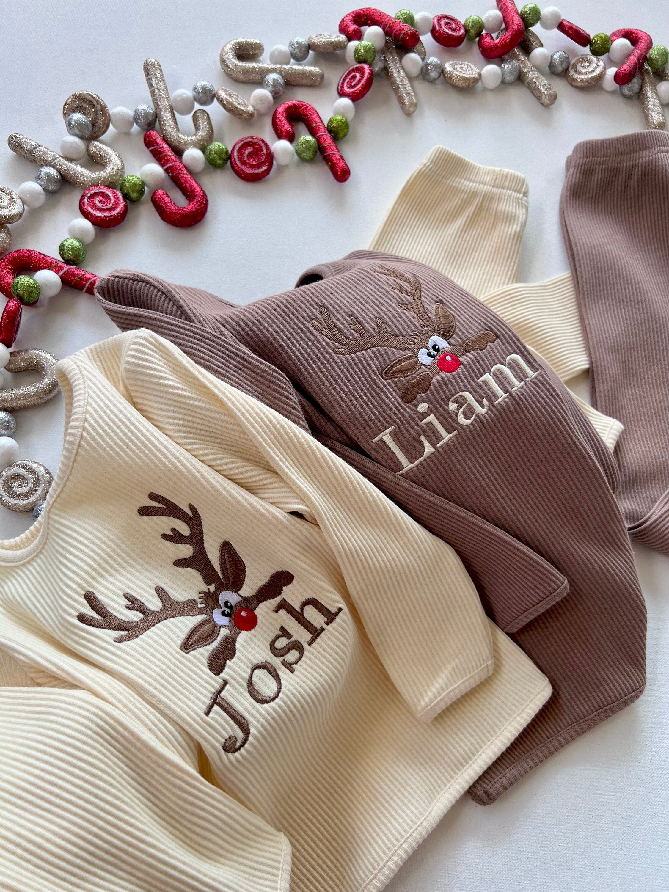 Christmas Reindeer Lounge Set 3/6M-3/4Y
