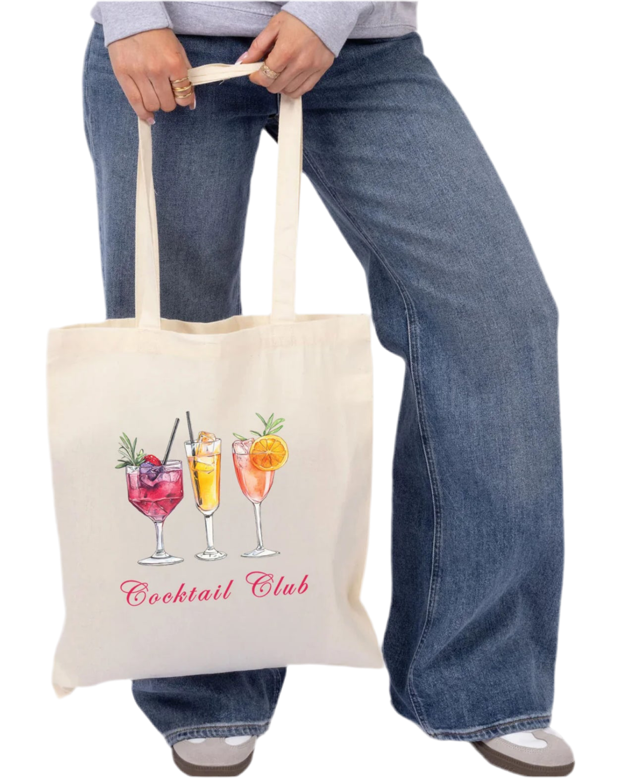 ‘Cocktail Club’ Printed Tote Bag
