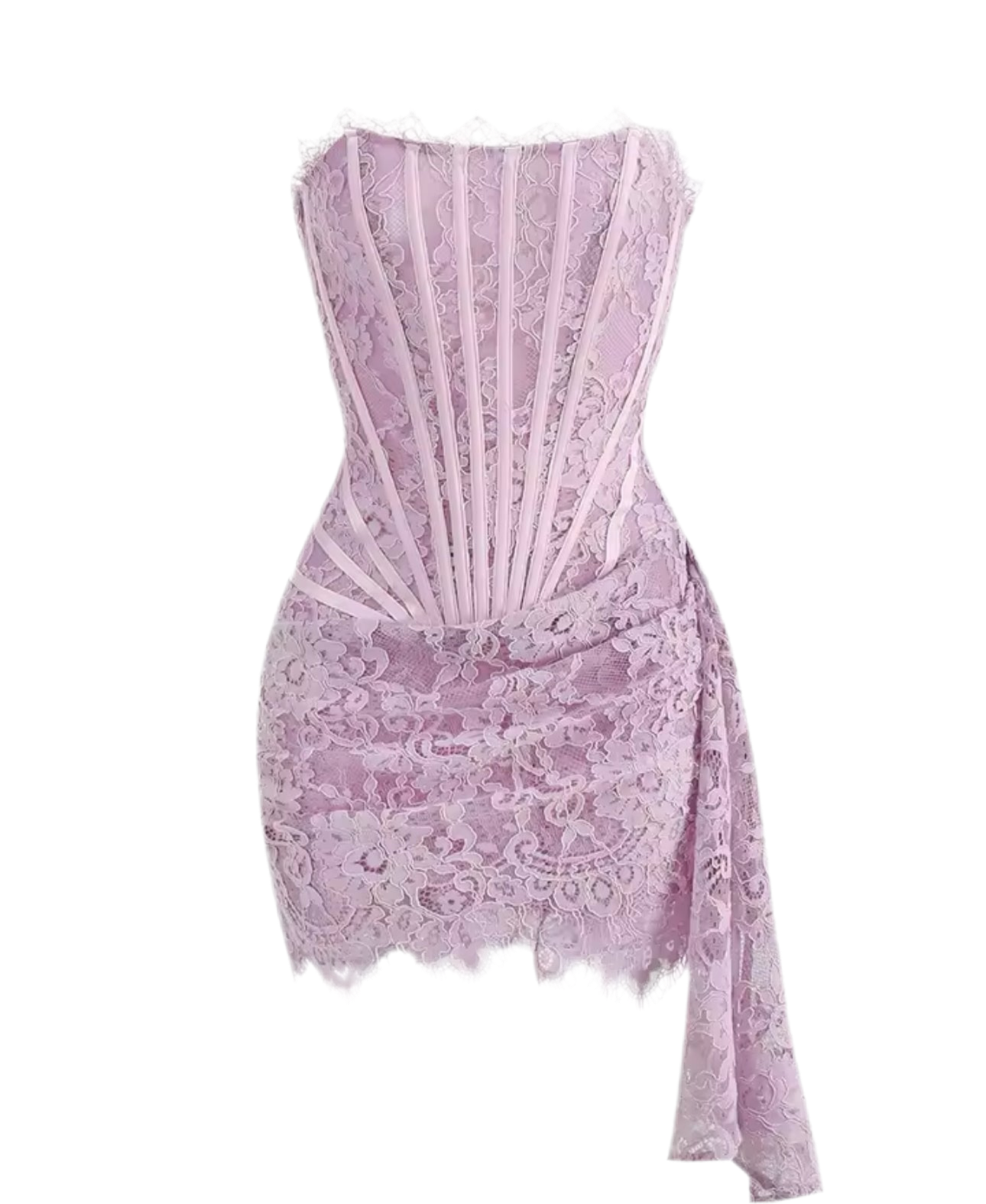 Reign Pink Lace Mini Dress