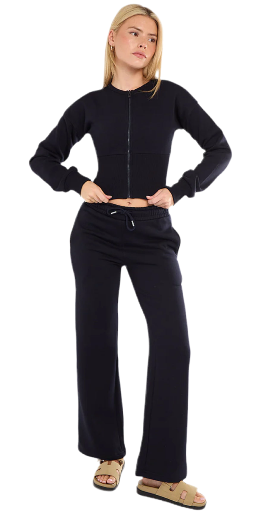 Ari Compress Zip up Waist Corset Tracksuit (Various)