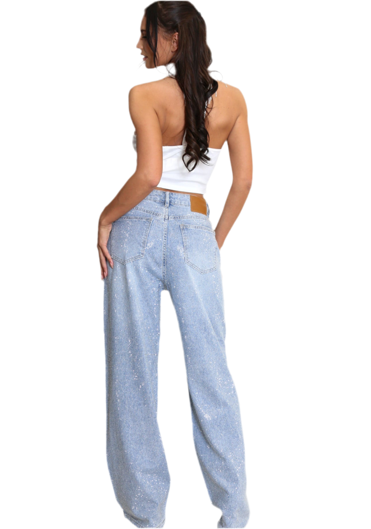 Nala Embellished Wide Fit Jeans