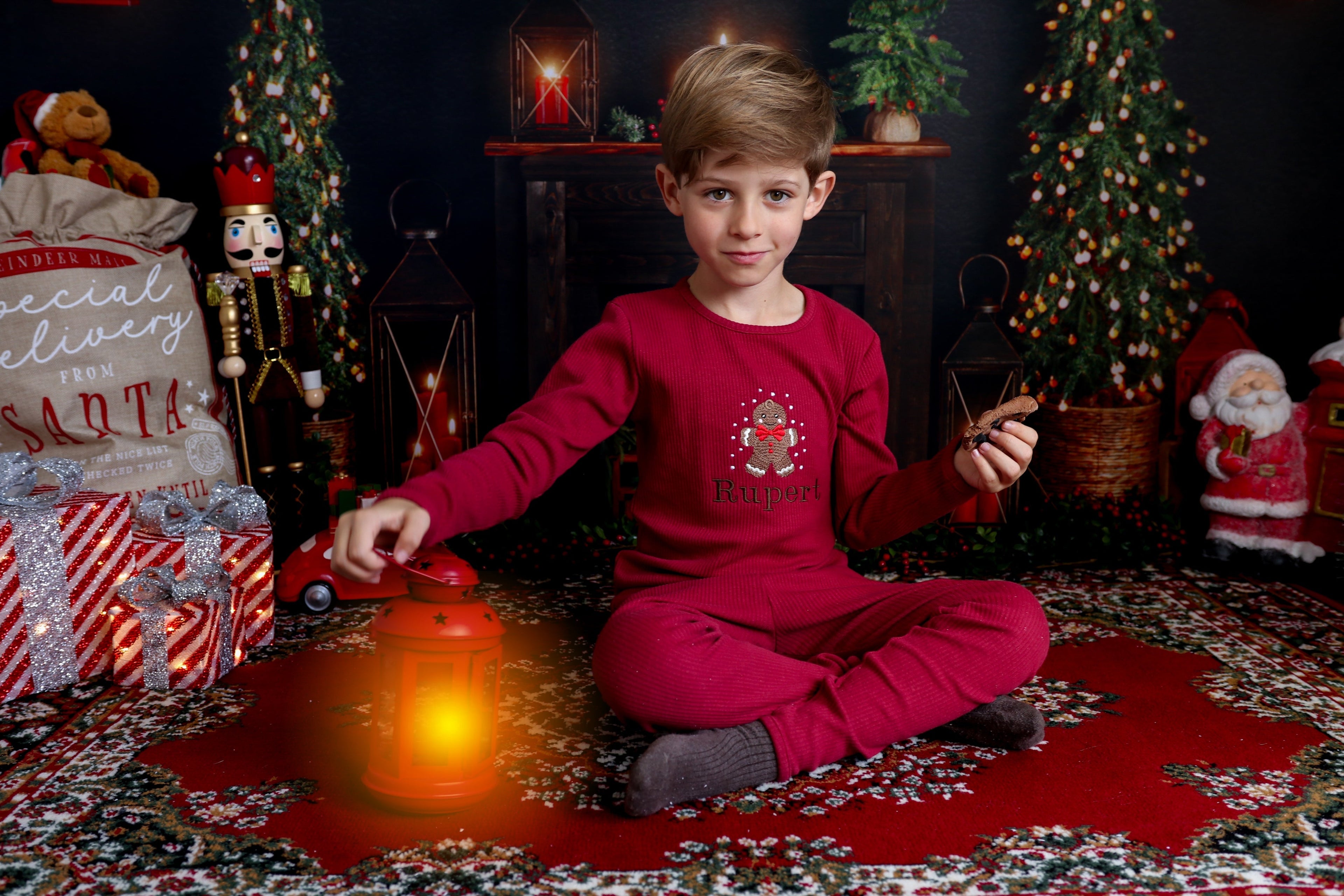 Christmas Gingerbread Man Lounge Set 4-8Y