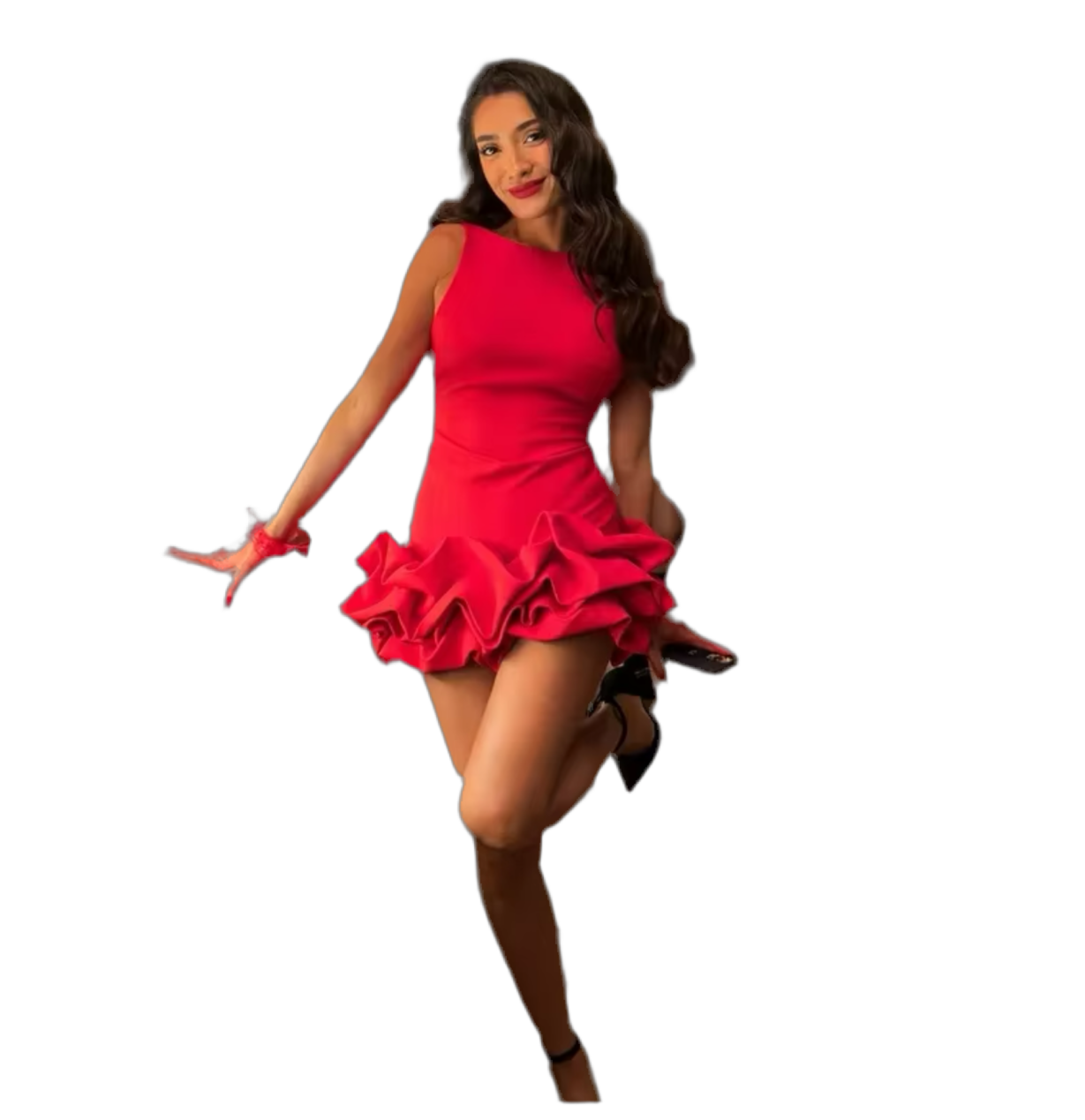 Amari Puffball Playsuit Dress