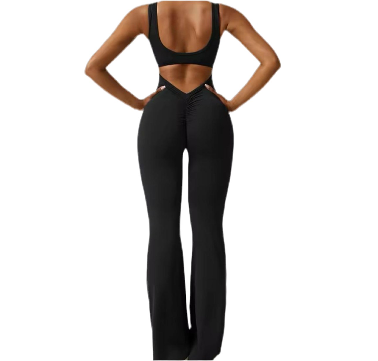 BTR Sculpt Sports Open Back Jumpsuit (Ruched bum)