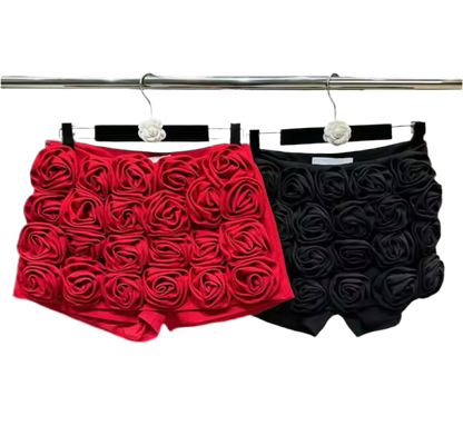 Rose 3D flower Skort Skirt