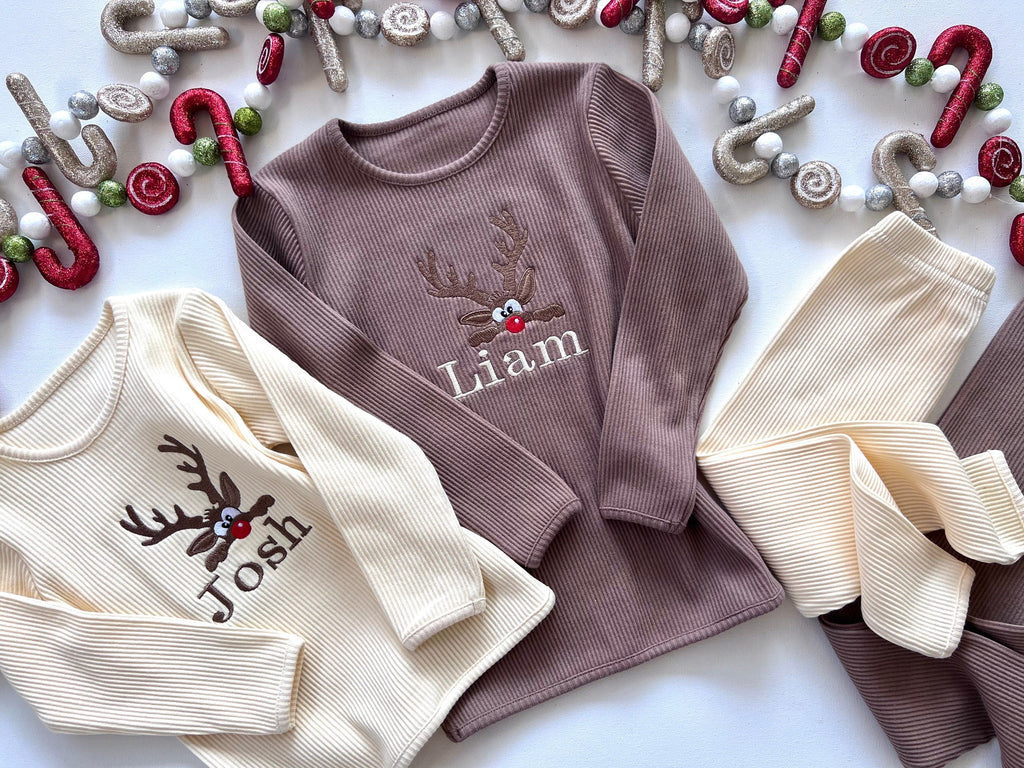 Christmas Reindeer Lounge Set 3/6M-3/4Y