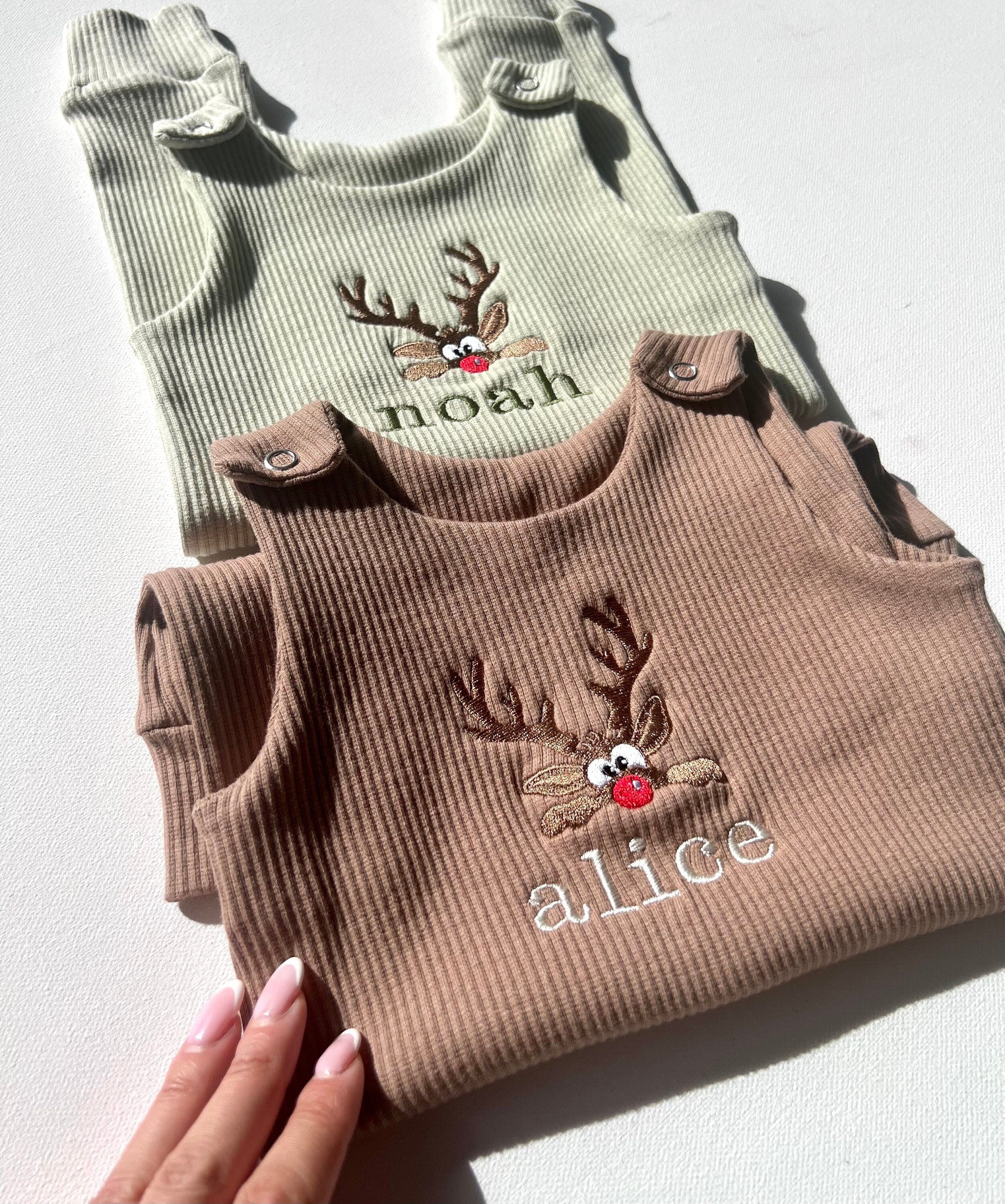 Christmas Reindeer Dungarees - Children's
