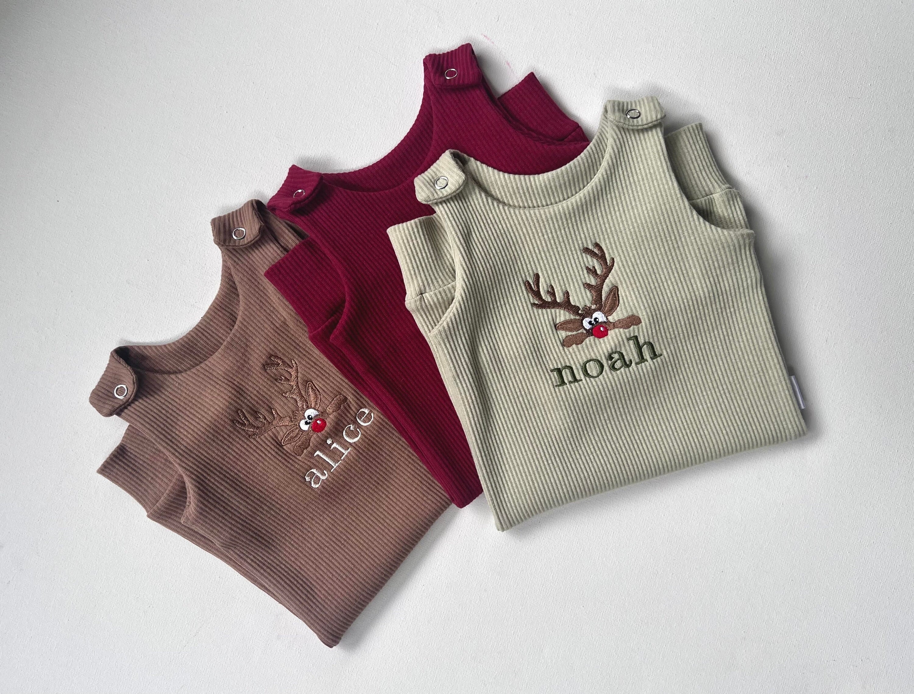 Christmas Reindeer Dungarees - Children's