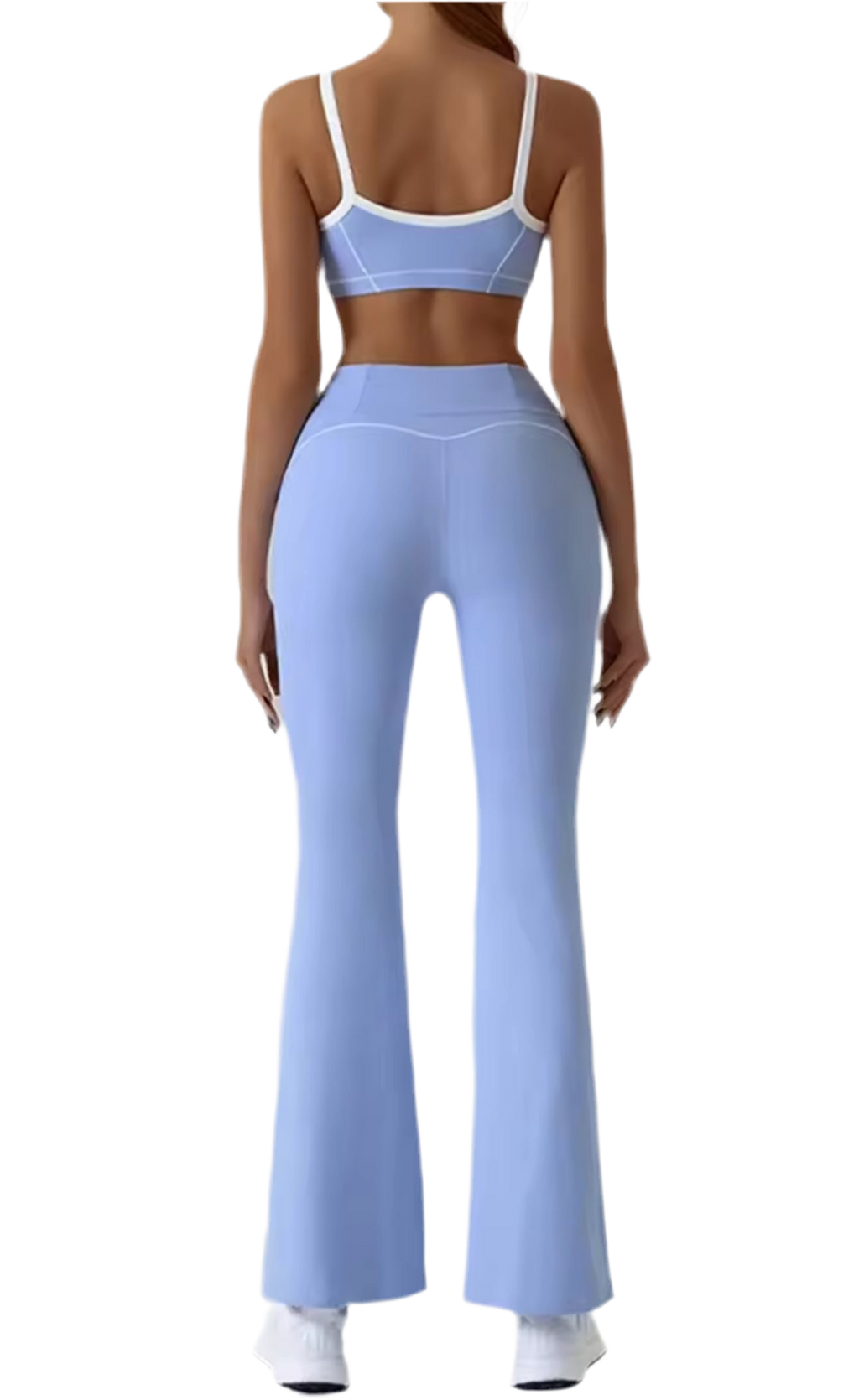 Blue BTR Active Colour Block Top & Trousers Set
