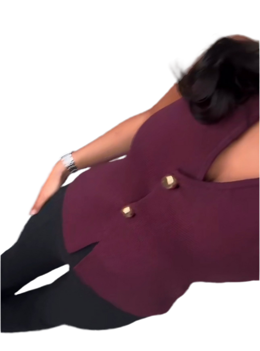 Ruth Thin knitted Waistcoat Top
