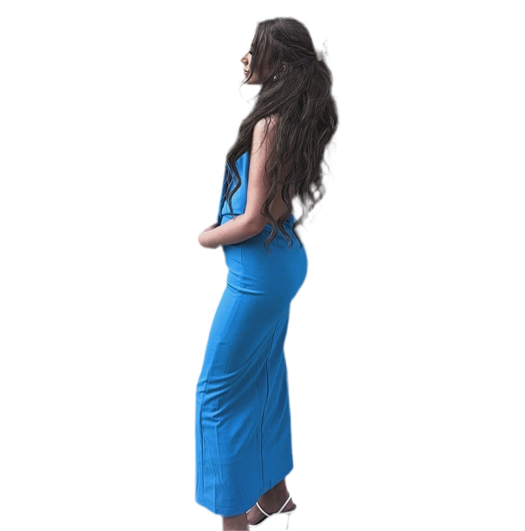 Gracie Halter Cowlneck Dress