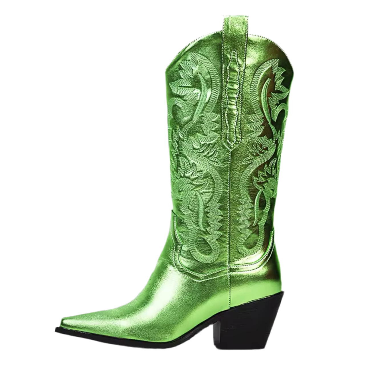 Taylor Green Mid Calf Metallic Cowboy Boots PREORDER