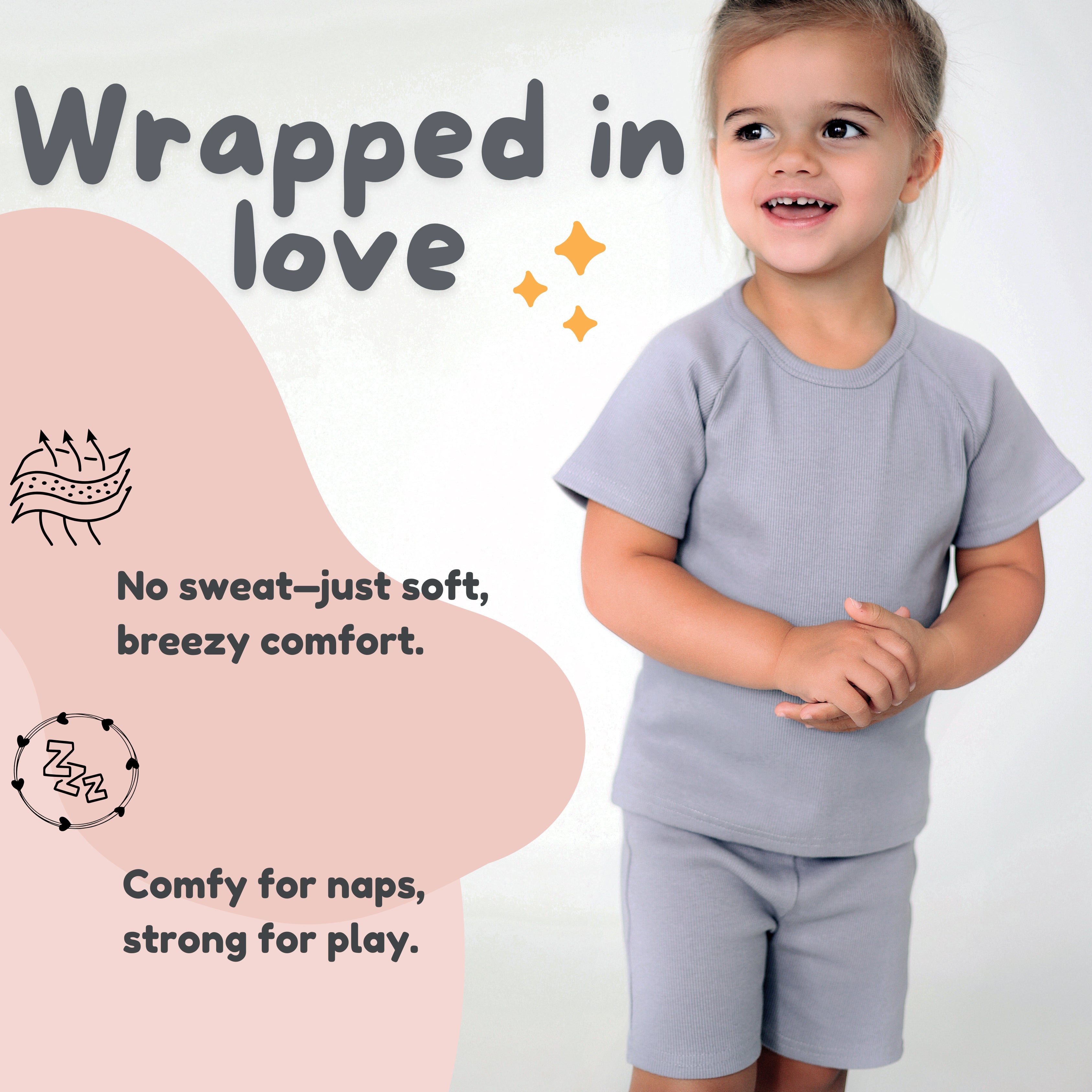 Pink Ballerina Short Lounge Set - Children's