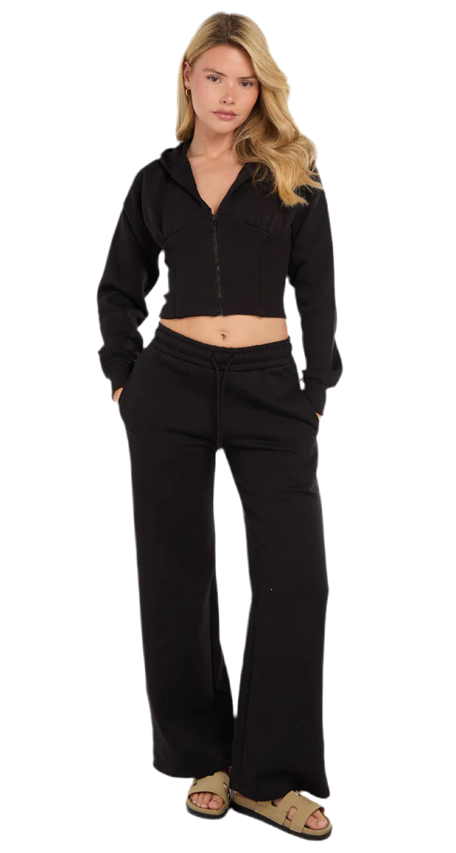 Winter Oversized Style Fleece Zip up Tracksuit