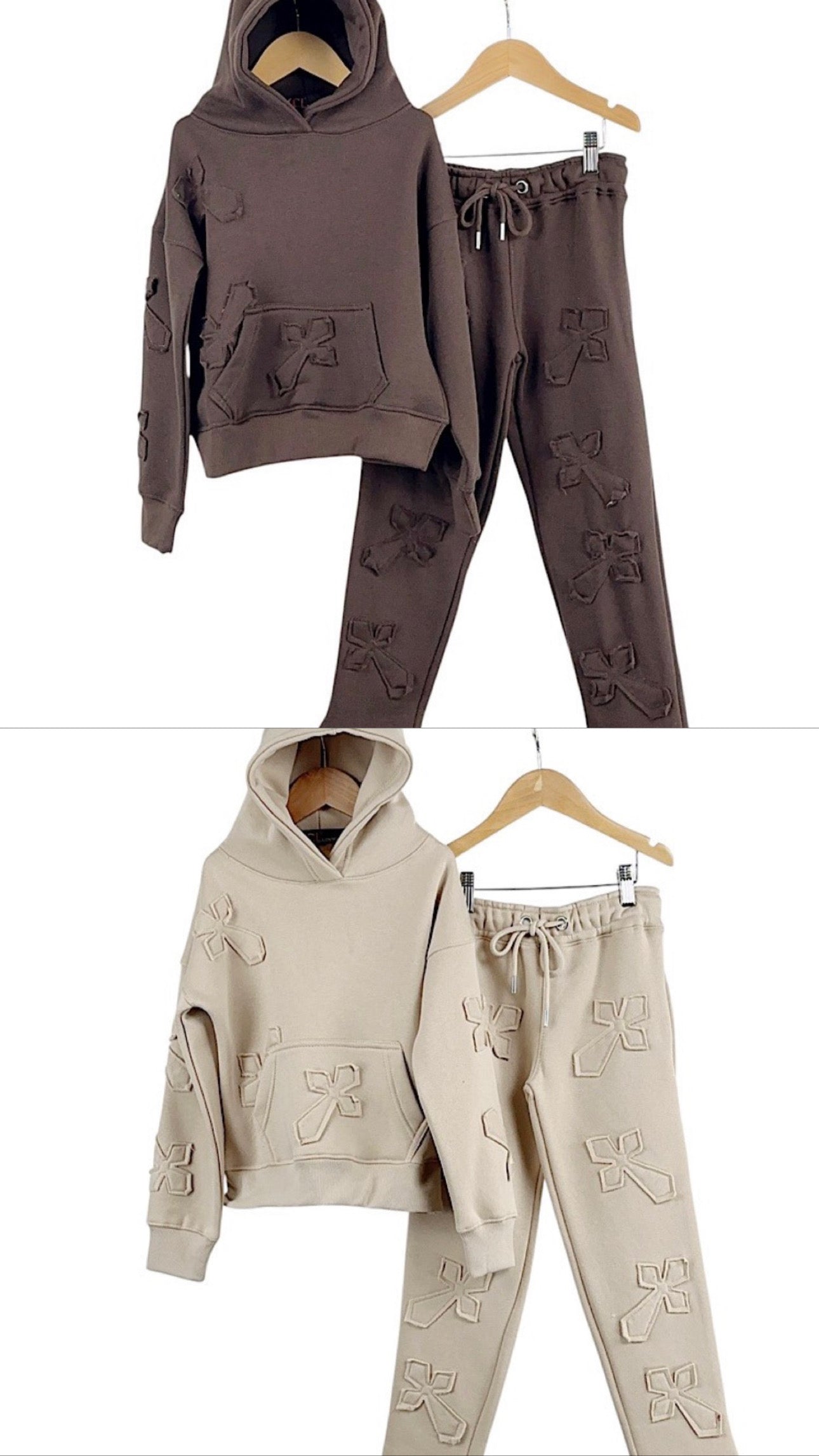 Children’s Cross Crucifix two piece -  Hoodie & Lounge Pants