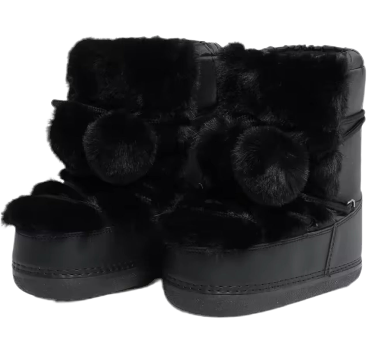 Faux Fur Padded Mini Snow Boots