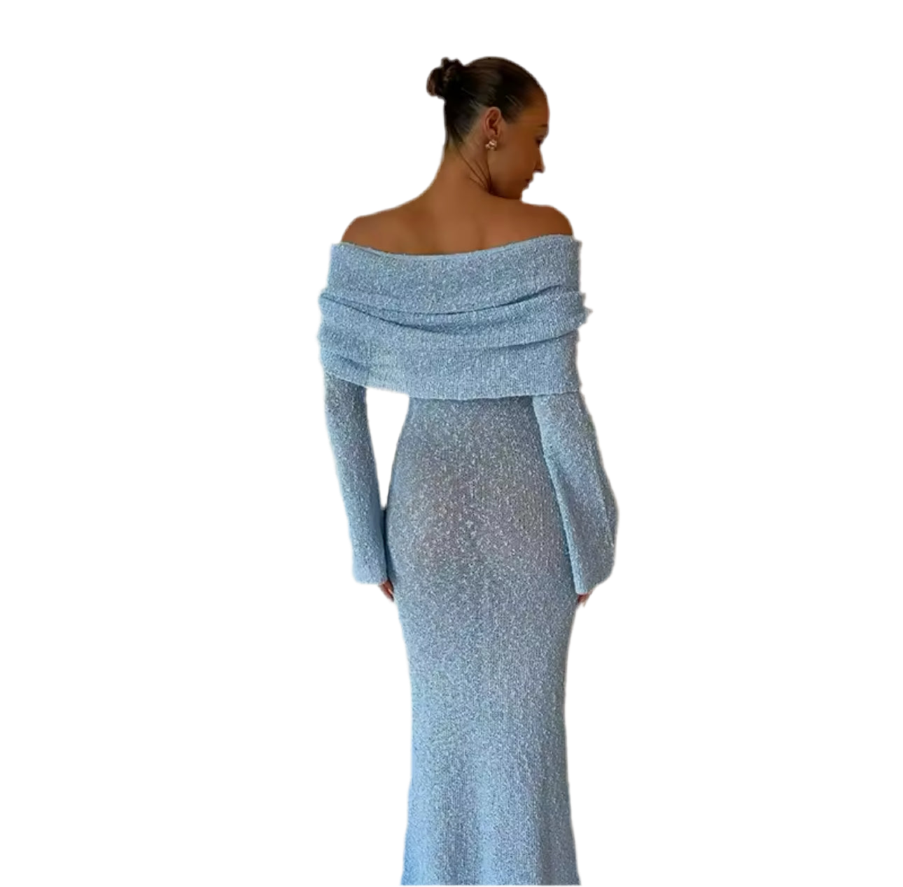 Nightfall Sheer Knit Maxi Dress