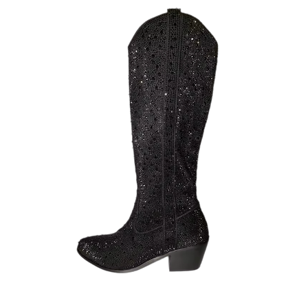 Aurora Handmade Diamante Rhinestone Boots PREORDER