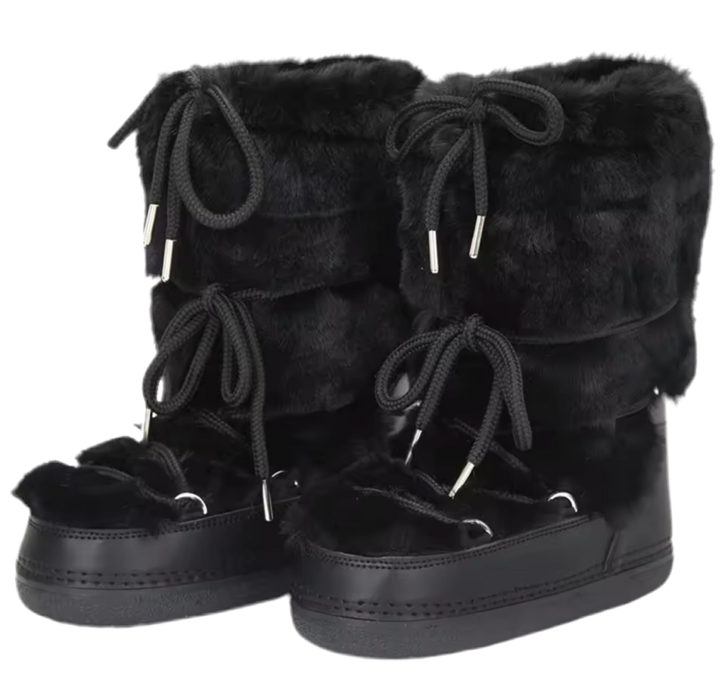 Faux Fur Padded Snow Boots