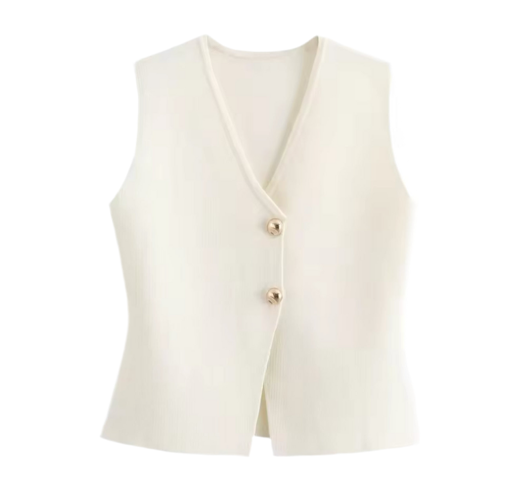 Ruth Thin knitted Waistcoat Top