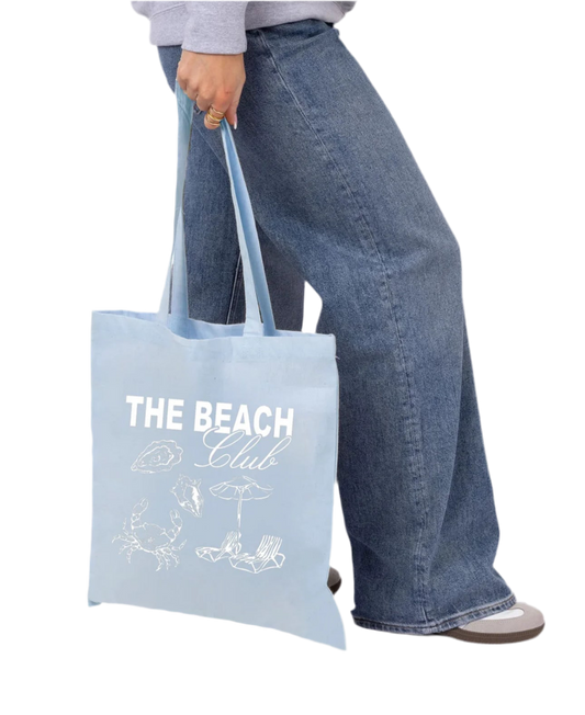 ‘The Beach Club’ Printed Tote Bag