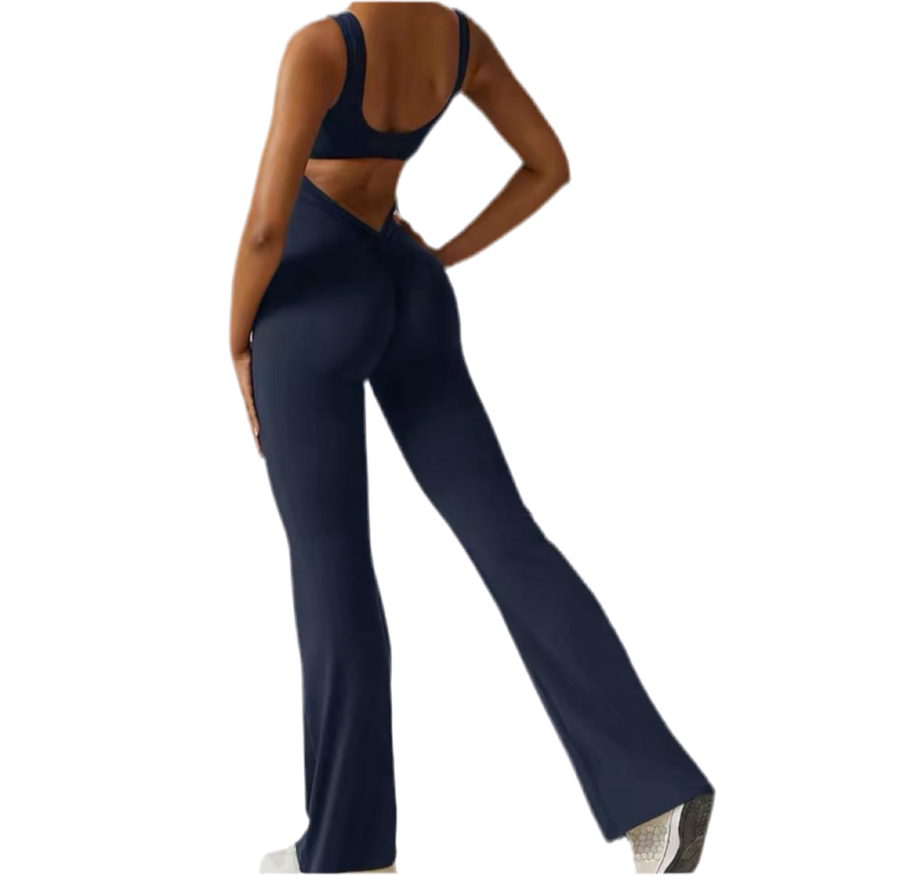 BTR Sculpt Sports Open Back Jumpsuit (Ruched bum)