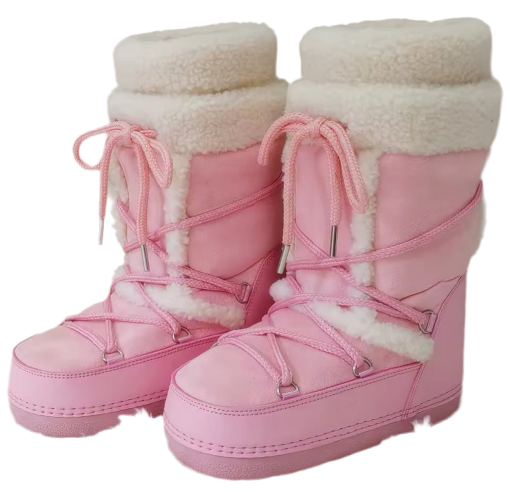 Faux Fur Padded Snow Boots