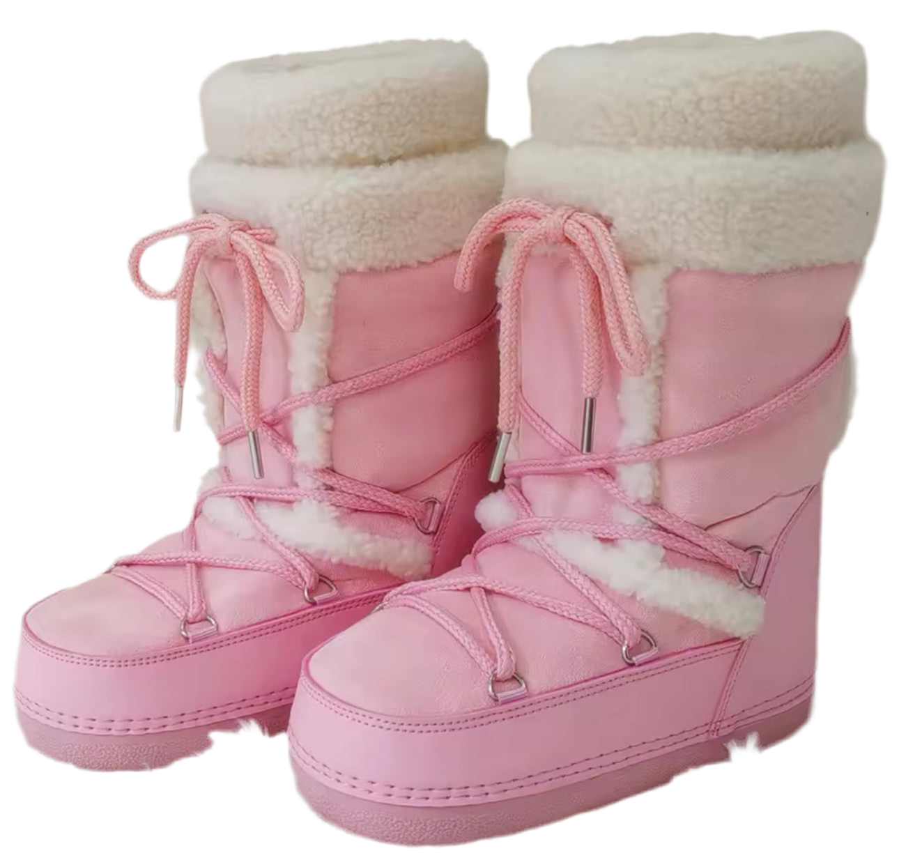 Faux Fur Padded Snow Boots