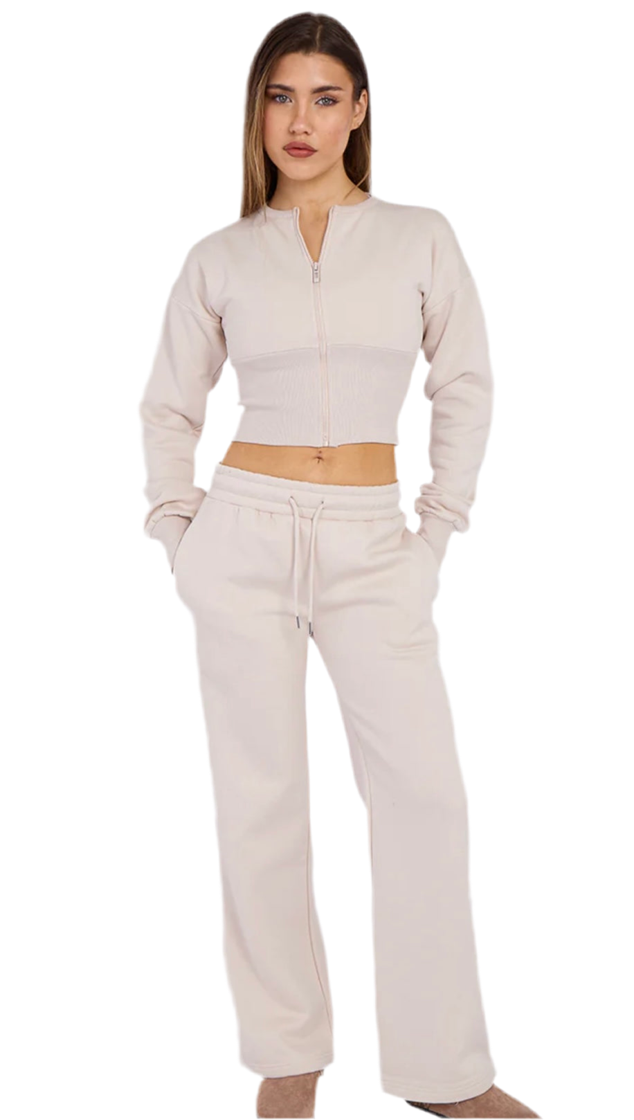 Ariana Compress Zip up Waist Corset Tracksuit