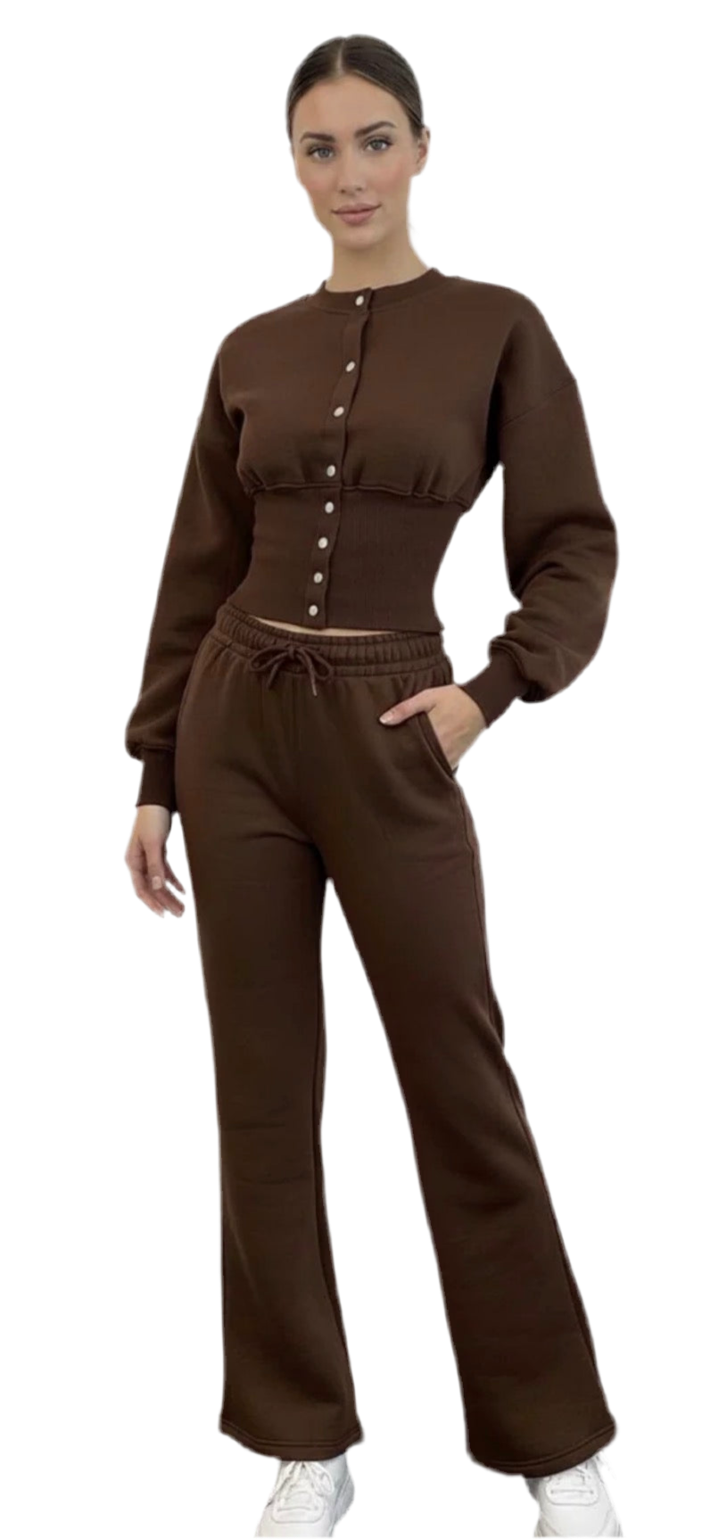 Ari Button up Compress Waist Corset Tracksuit (various)
