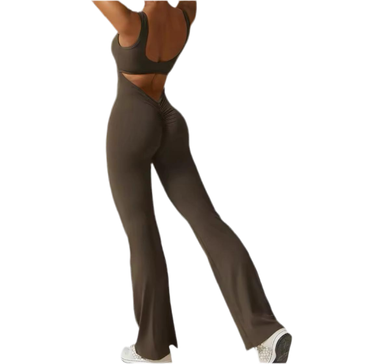 BTR Sculpt Sports Open Back Jumpsuit (Ruched bum)