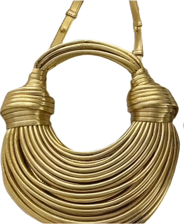 Rosie Luxe Twist Detail Summer Holiday Bag