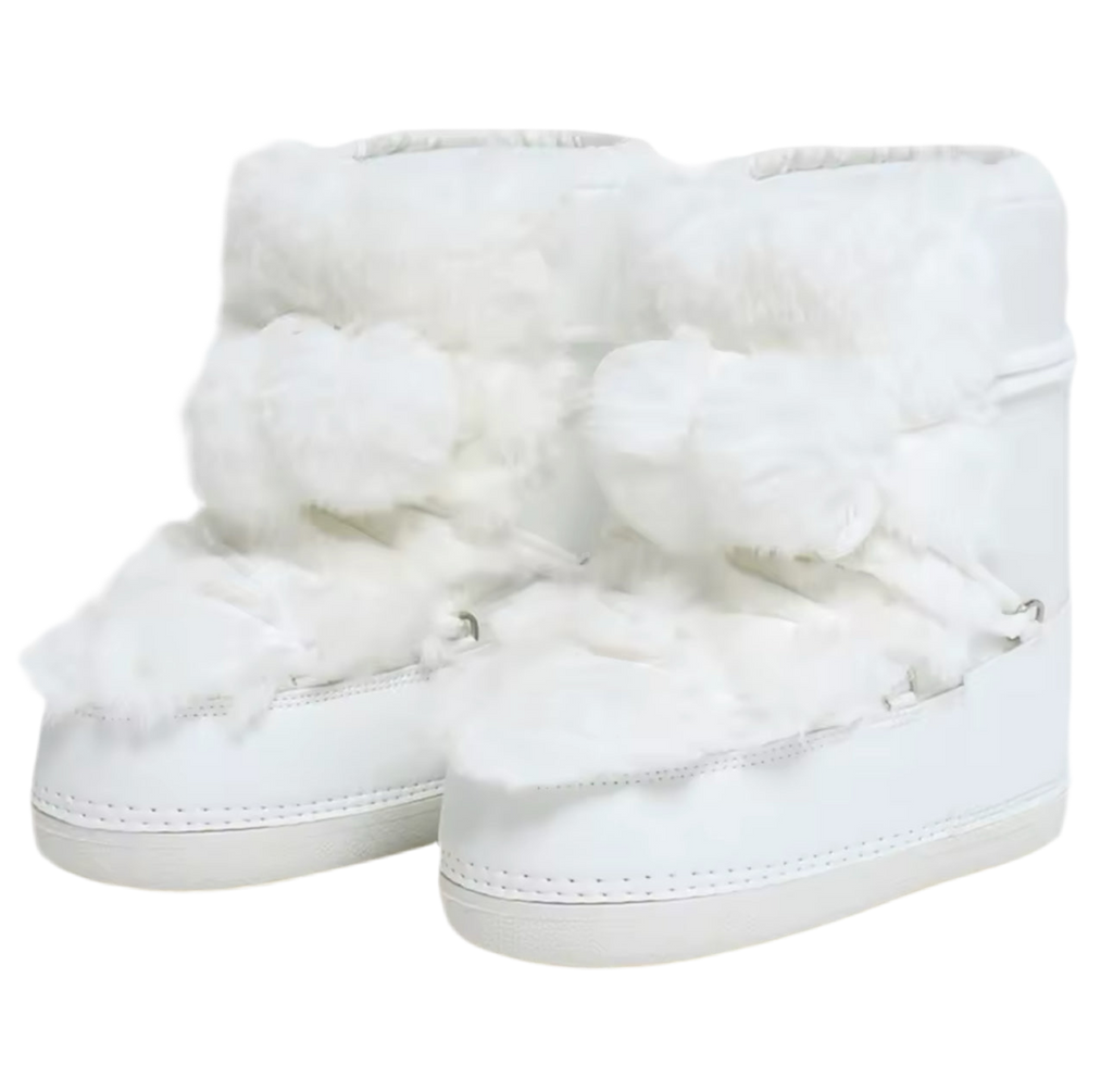 Faux Fur Padded Mini Snow Boots