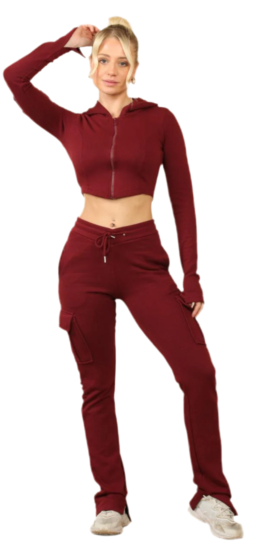 Bella Fitted Cargo Tracksuit Set