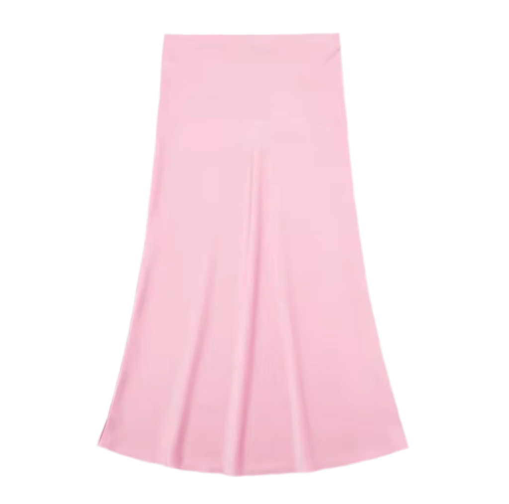 Savannah Maxi Ankle Length Satin Skirt