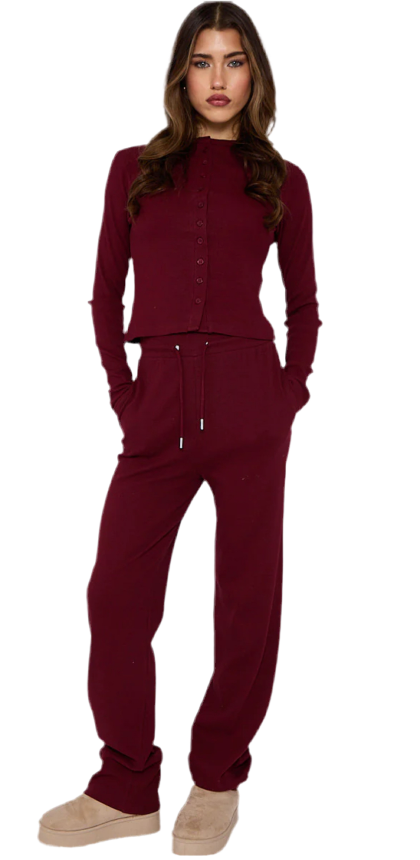 Milly Button up Cardigan & Trousers Coord Set