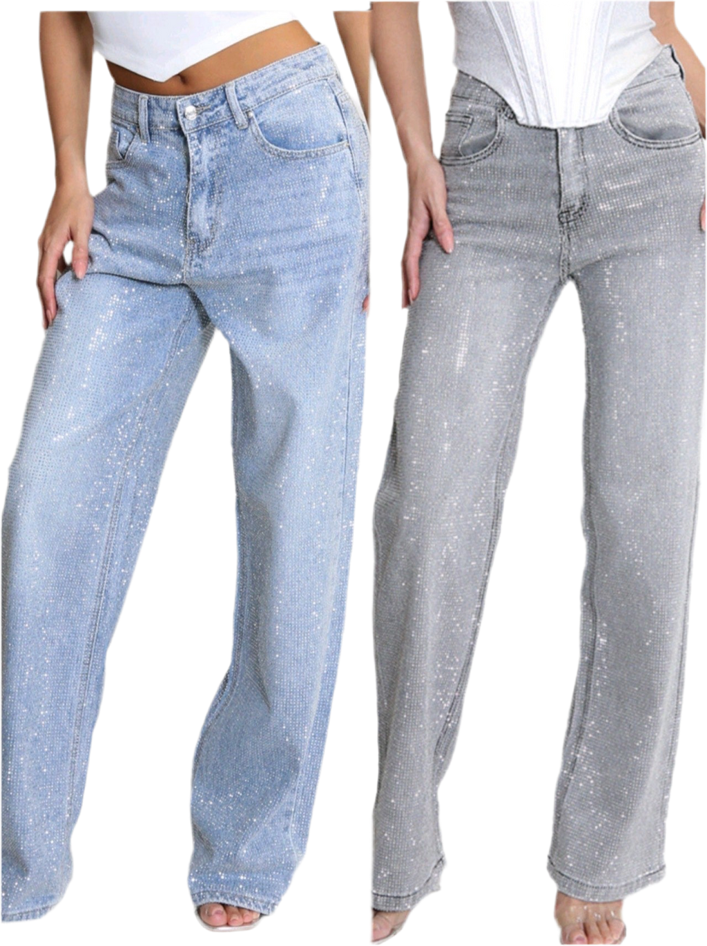 Nala Embellished Wide Fit Jeans