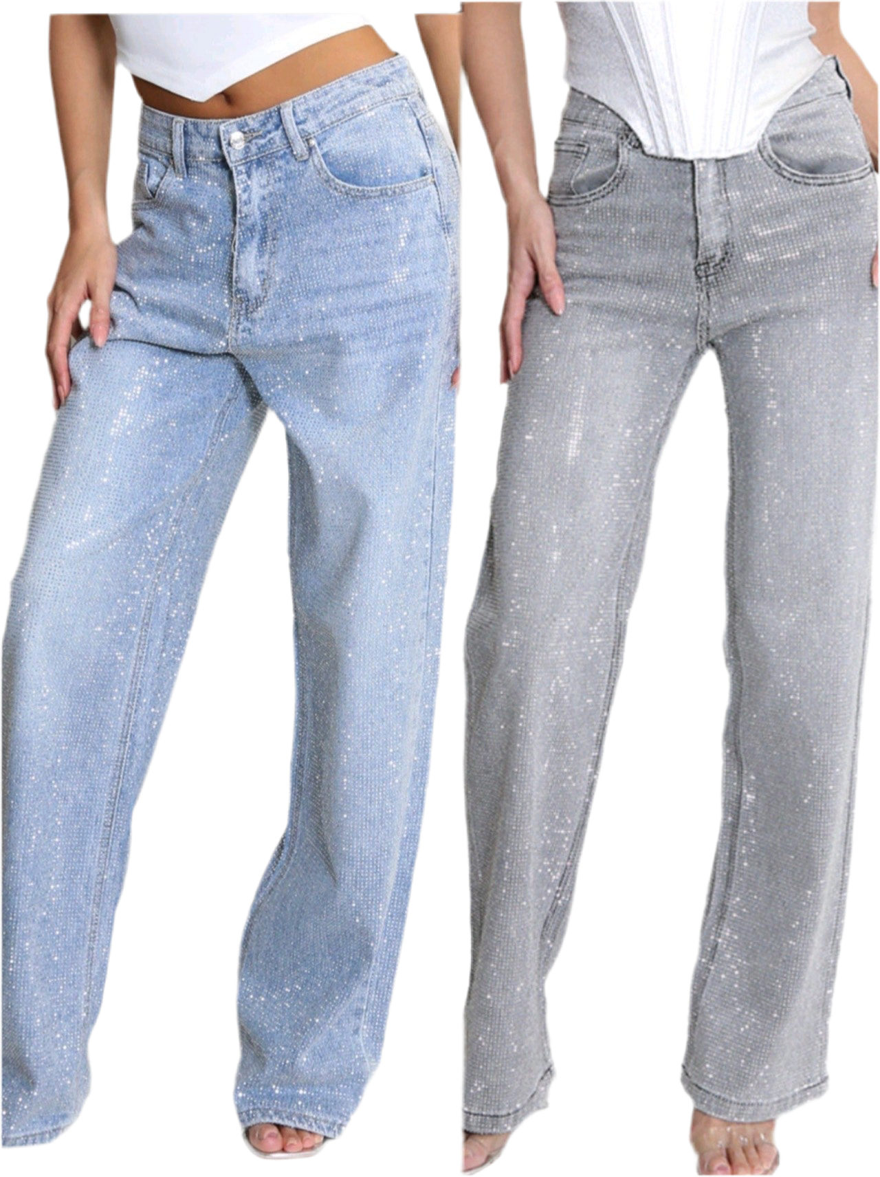 Nala Embellished Wide Fit Jeans
