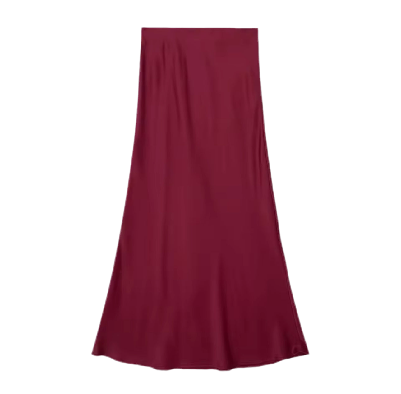 Savannah Maxi Ankle Length Satin Skirt