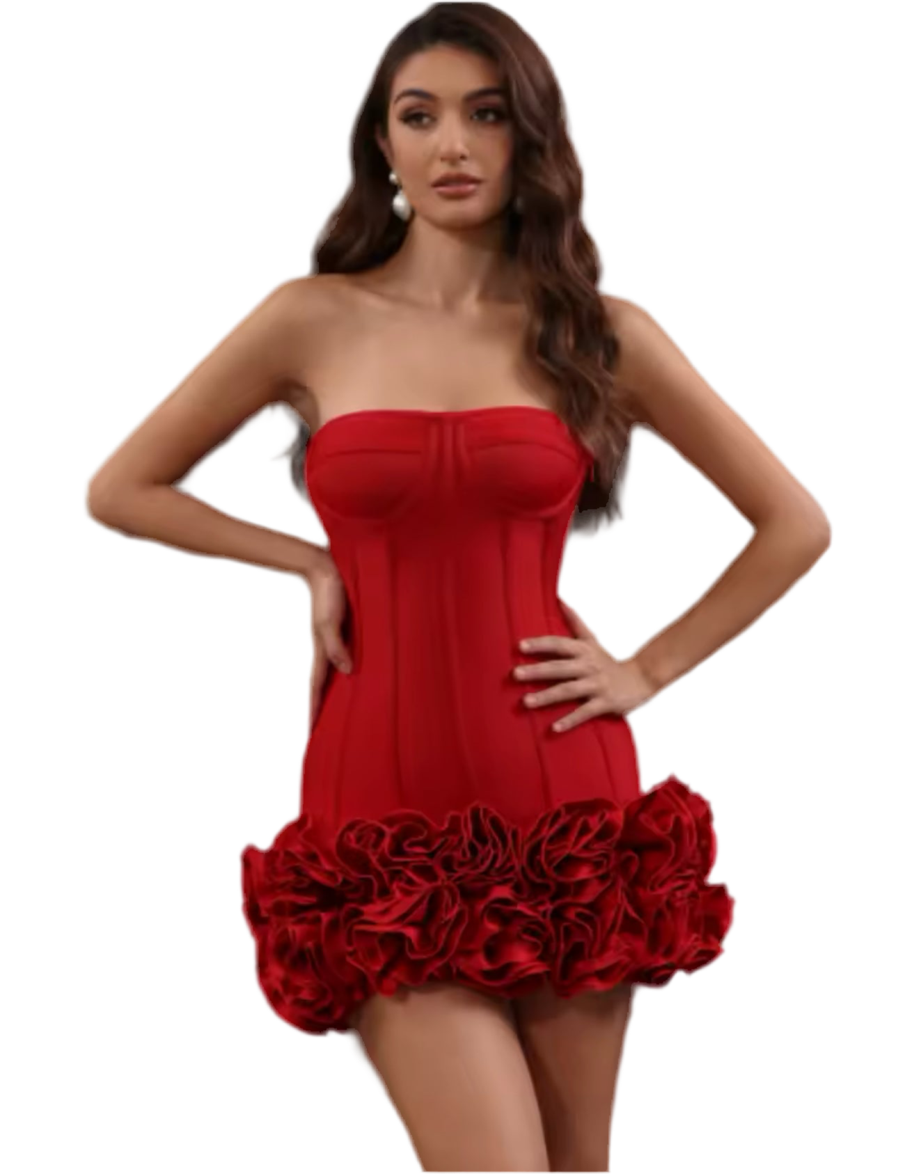 Liberty Rose Dress - Red