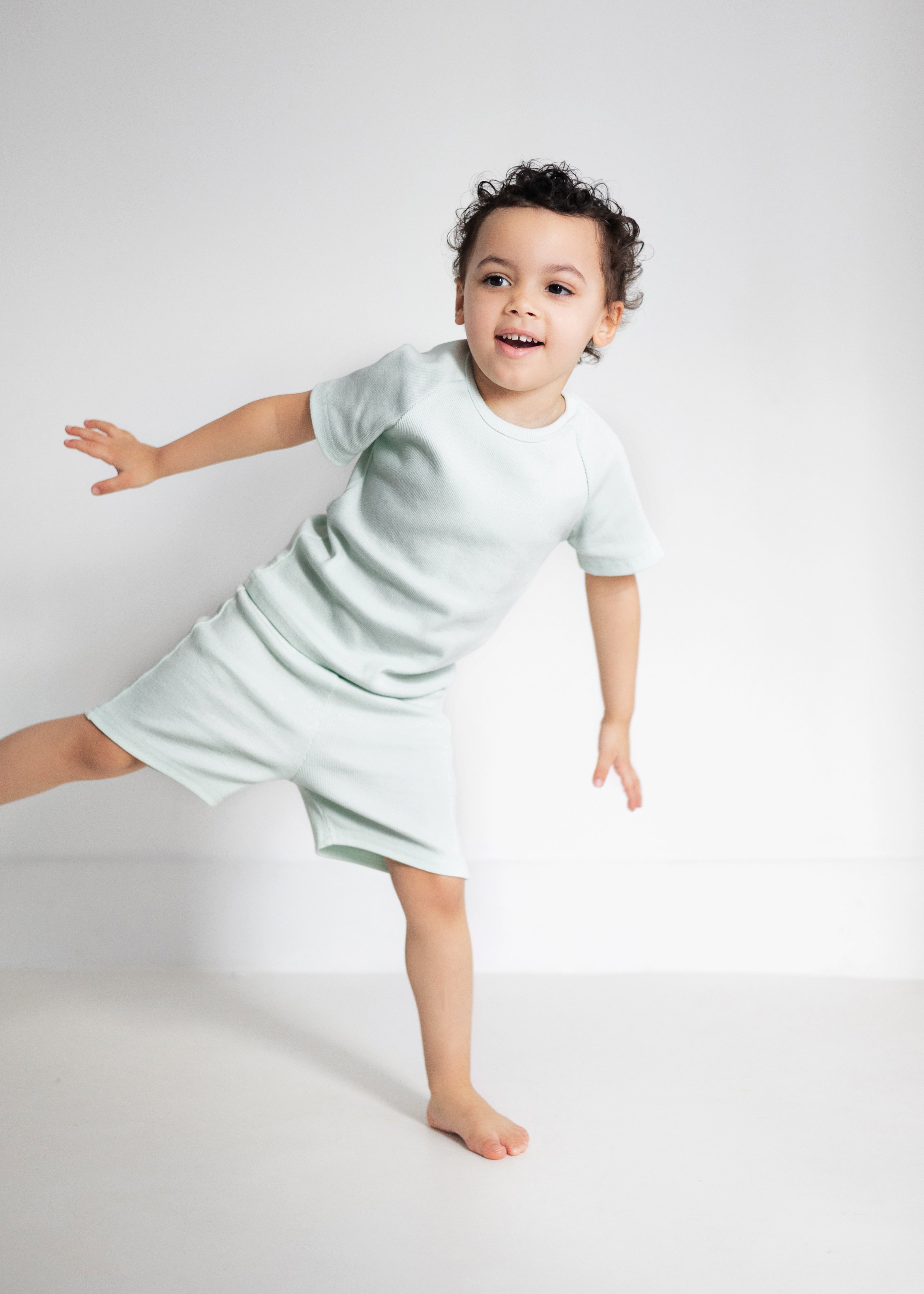 Mint Short Lounge Set - Children's