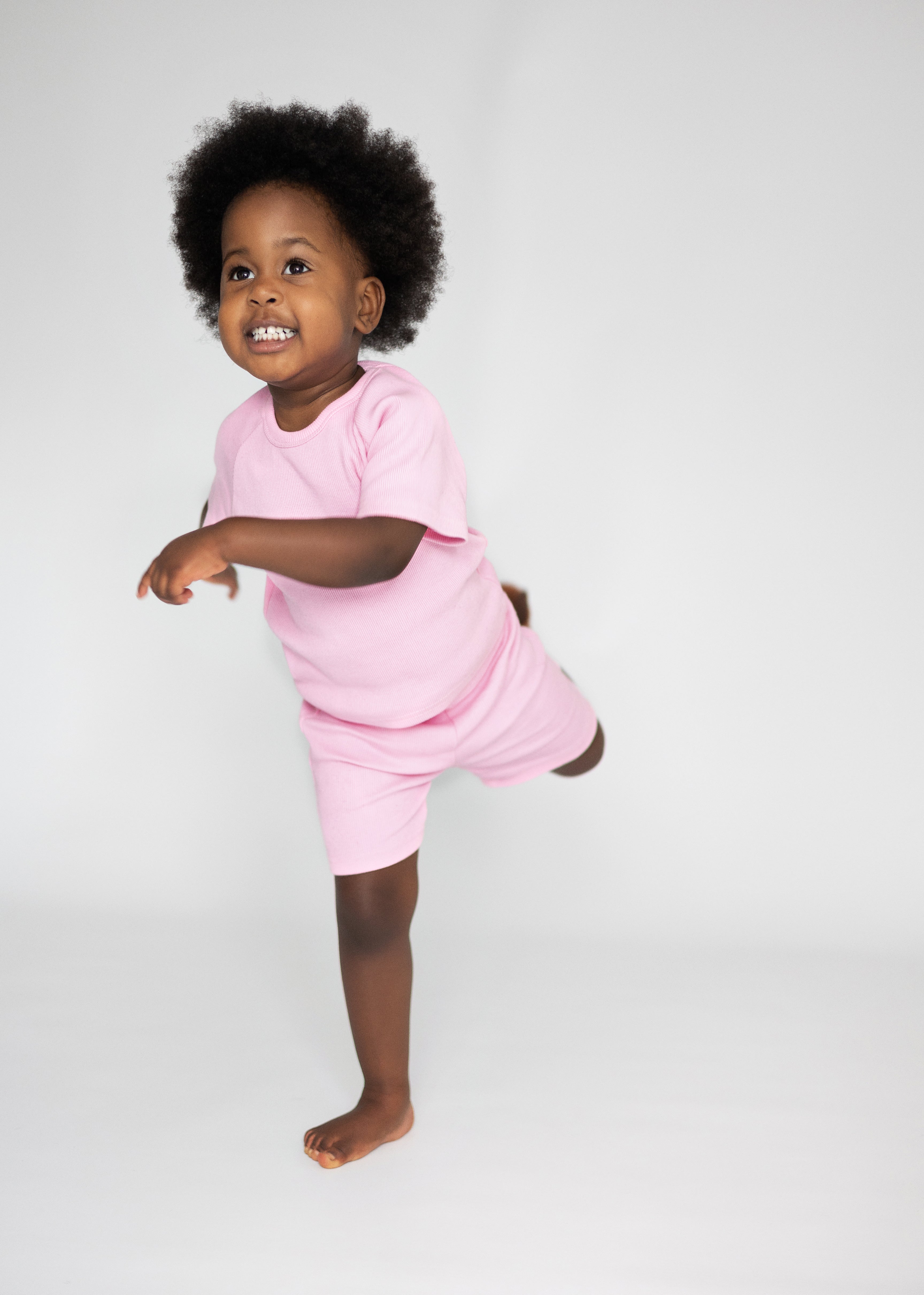 Pink Ballerina Short Lounge Set - Children's