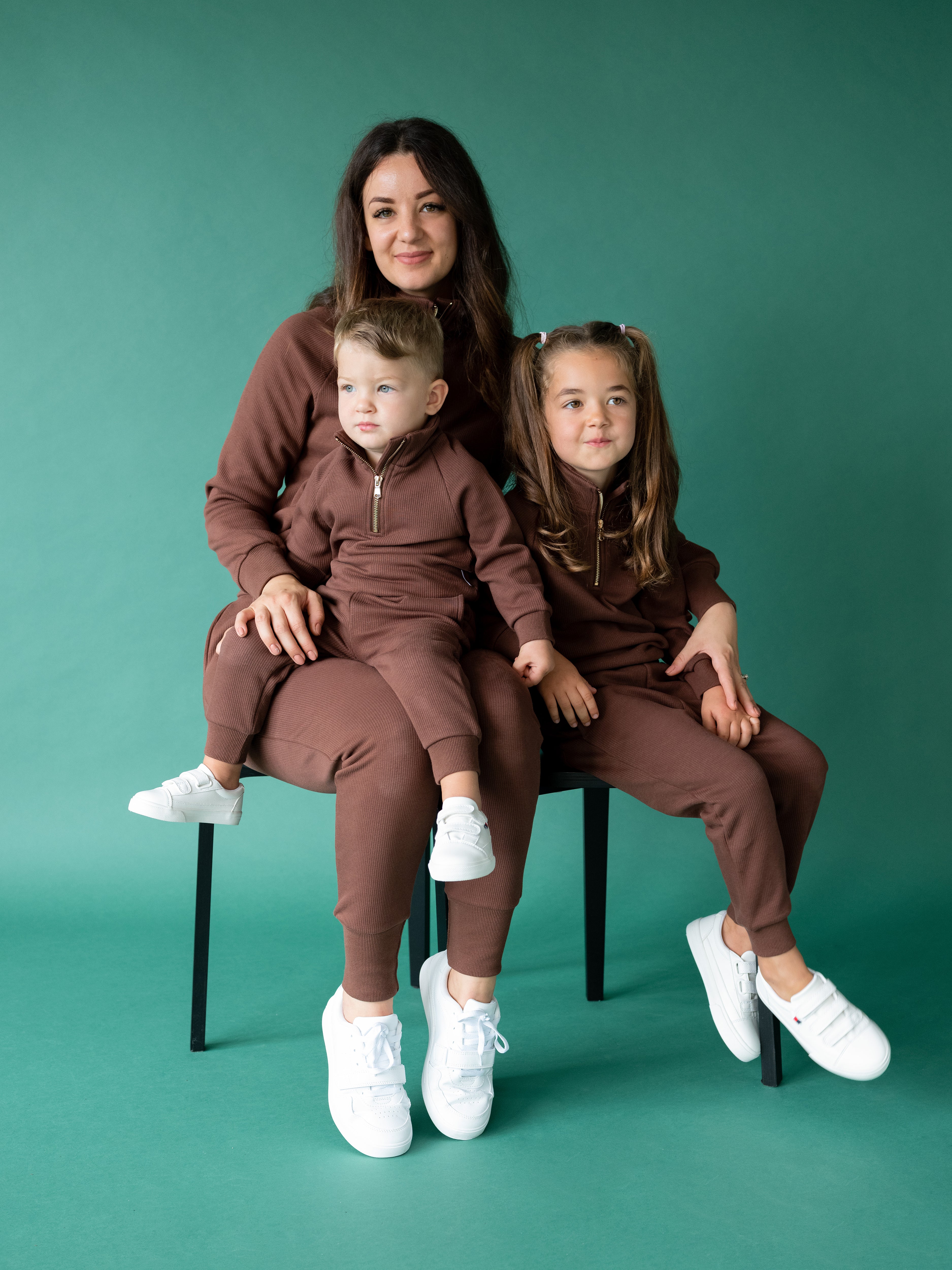 Walnut  Adult Thick Ribbed Tracksuit