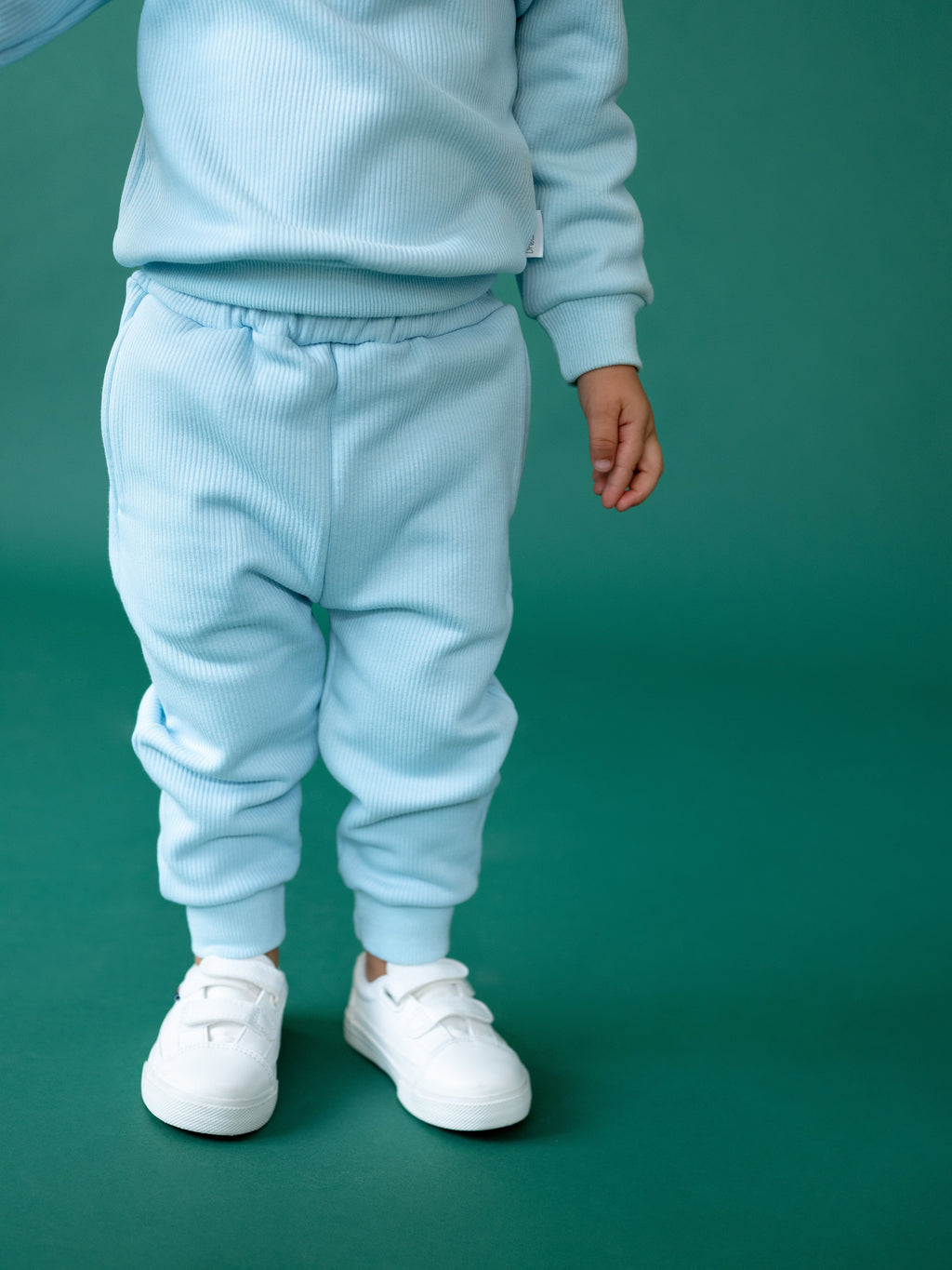 Frost Blue Children's Thick Ribbed Tracksuit
