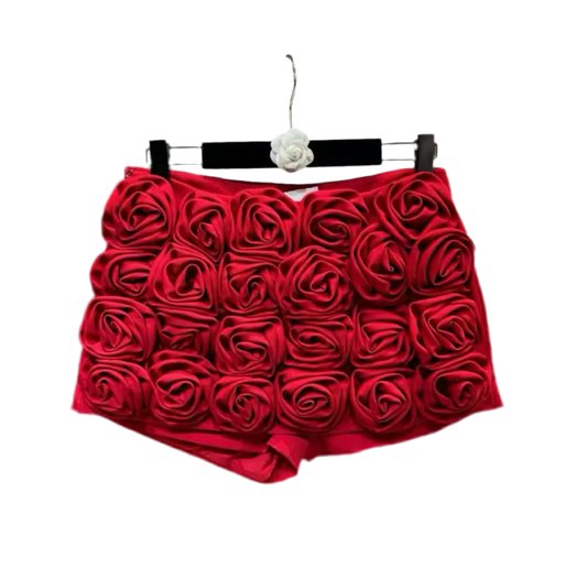 Rose 3D flower Skort Skirt
