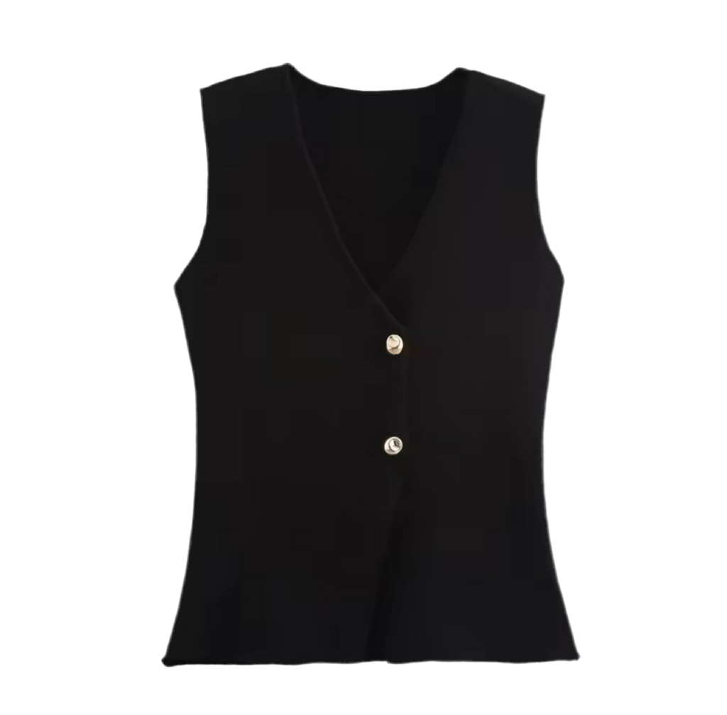Ruth Thin knitted Waistcoat Top