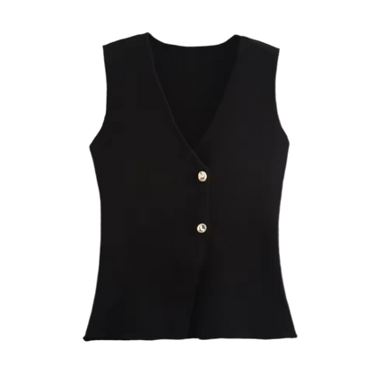 Ruth Thin knitted Waistcoat Top