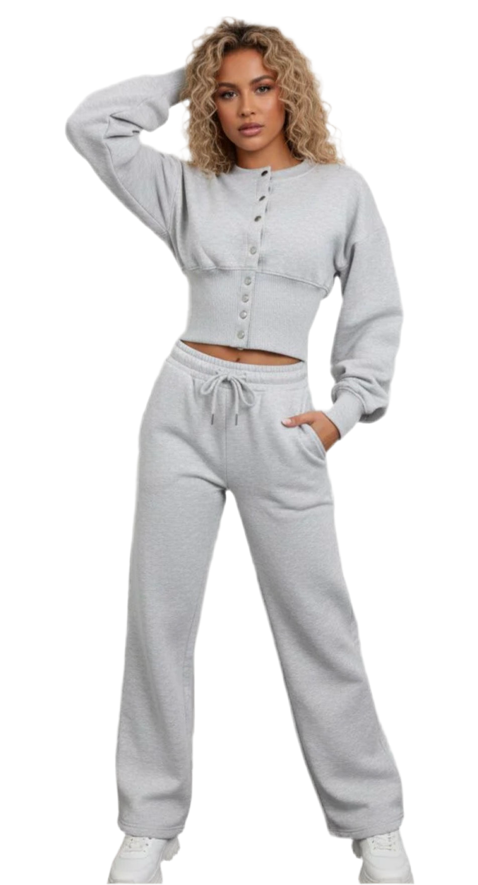 Ari Button up Compress Waist Corset Tracksuit (various)