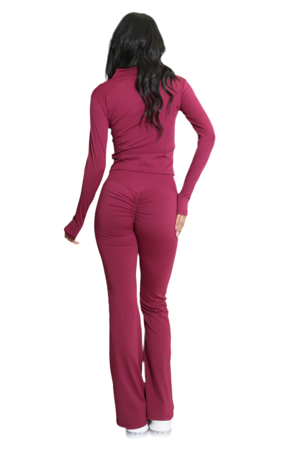 BTR Active Sports Gymwear Set - Zip up Jacket & Flared Trousers