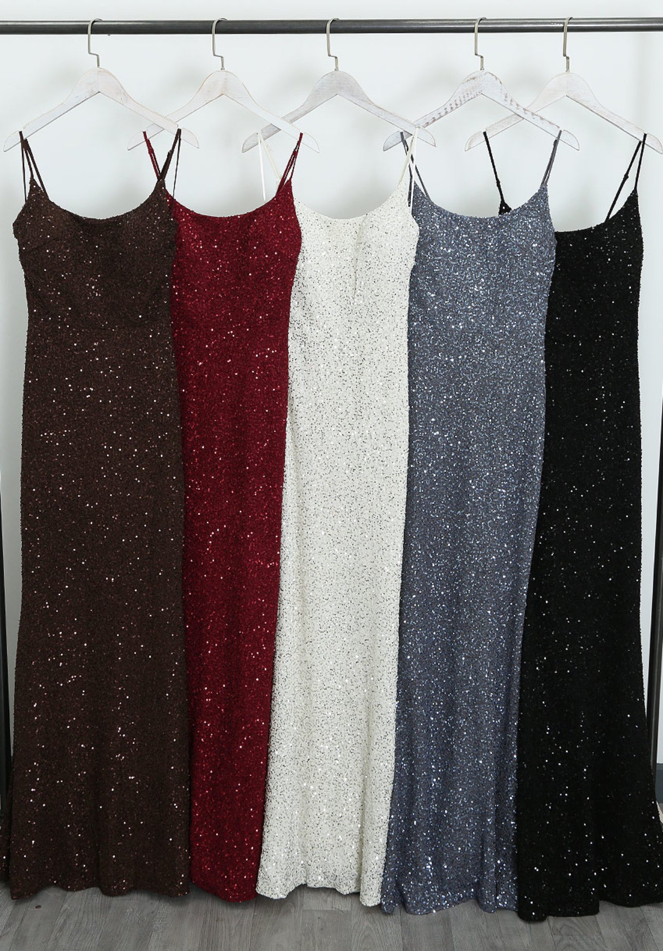 Lily Strappy Sequin Maxi Dress